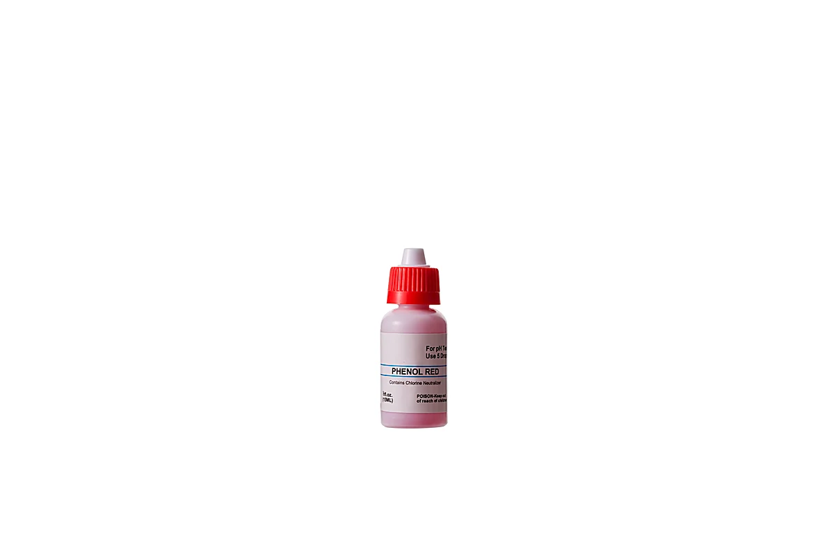 20 ml Phenol Red pH reagent white background